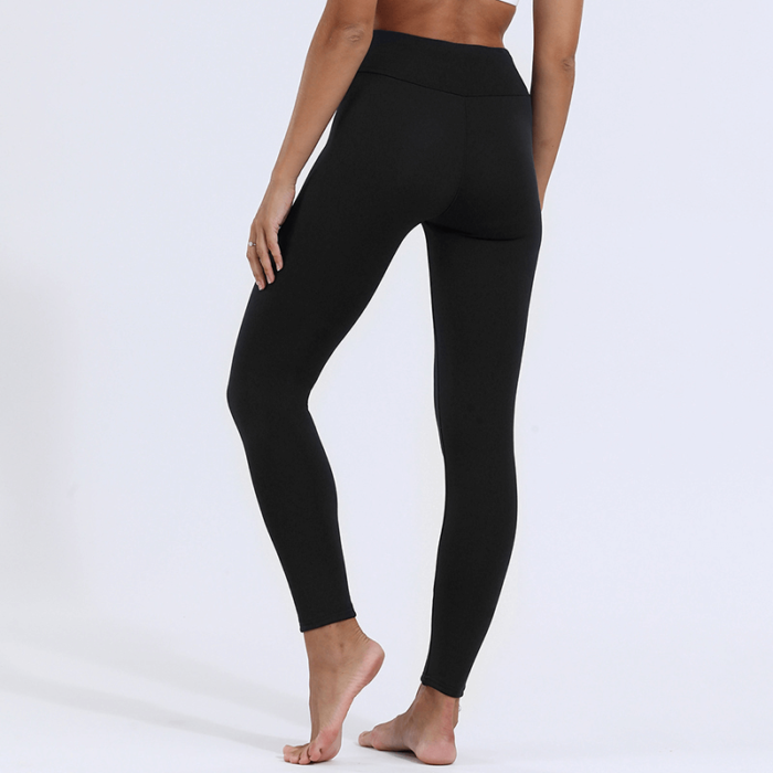 legging polaire femme noir