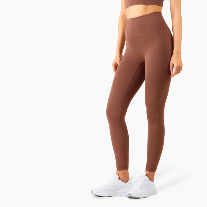 legging femme fitness kaki